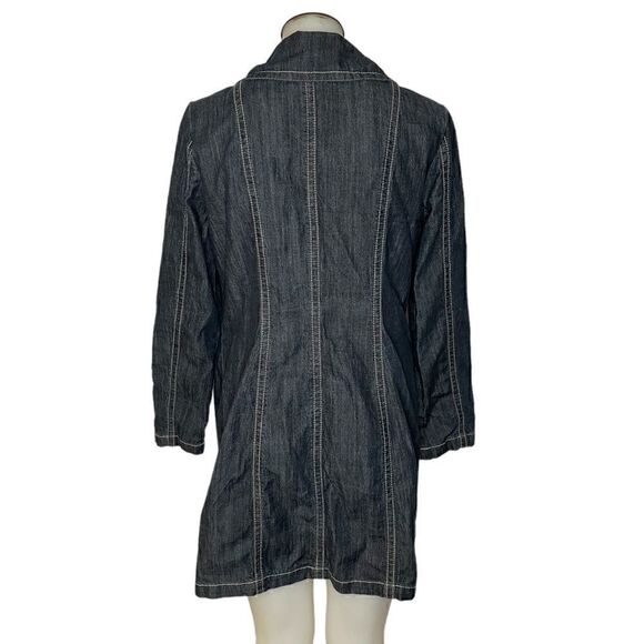 LONG Denim Coat - Picture 2 of 11